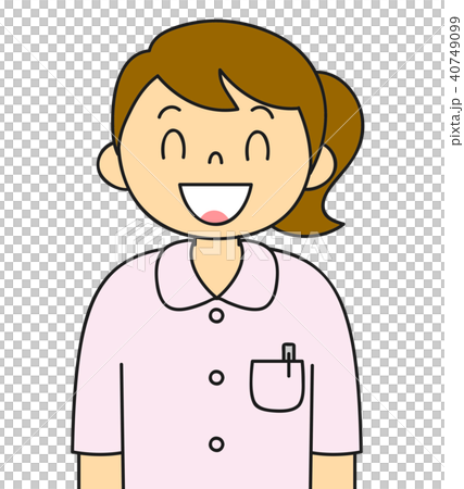 女性　白衣　看護婦　看護師　バリエーション　笑顔 40749099