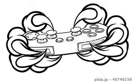 Monster Gamer Claws Holding Games Controller 40749239