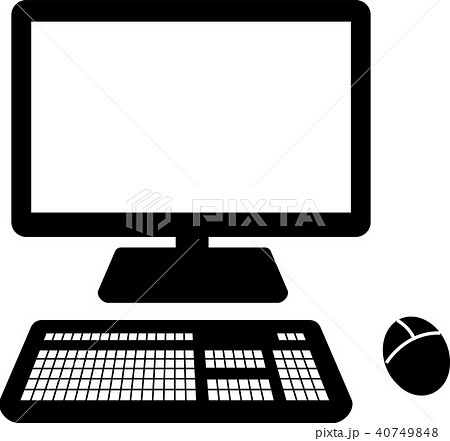 イラスト パソコン デスクトップpcのイラスト素材 40749848 Pixta