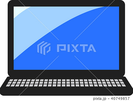 イラスト　パソコン　ノートパソコン 40749857