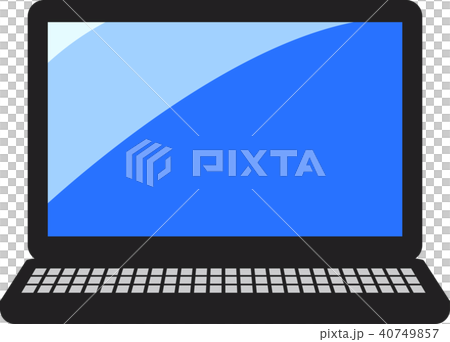 イラスト　パソコン　ノートパソコン 40749857