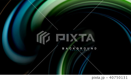 Fluid mixing colors, vector wave abstract background Fluid mixing colors, vector wave abstract background 40750131