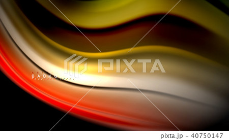Fluid mixing colors, vector wave abstract background Fluid mixing colors, vector wave abstract background 40750147