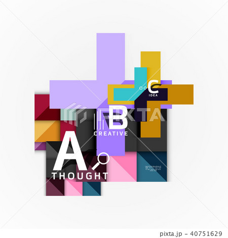 Abstract geometric option infographic banners, a b c steps process Abstract geometric option infographic banners, a b c steps process 40751629