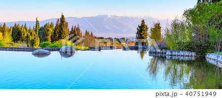Lake and mountains view in Sandanski, Bulgaria 40751949