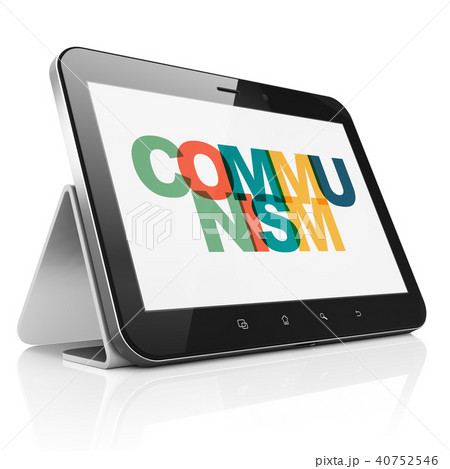 Politics concept: Tablet Computer with Communism on  display 40752546