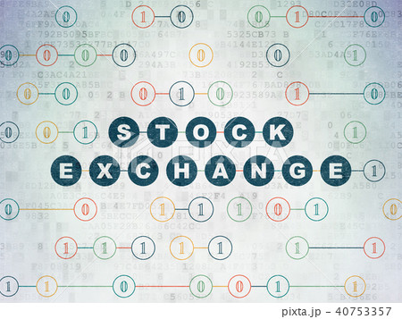 Business concept: Stock Exchange on Digital Data Paper background Business concept: Stock Exchange on Digital Data Paper background 40753357