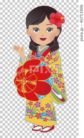 沖縄　琉球　衣装　女性　案内 40753906