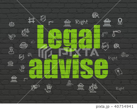 Law concept: Legal Advise on wall background 40754941