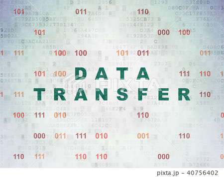 Data concept: Data Transfer on Digital Data Paper background 40756402
