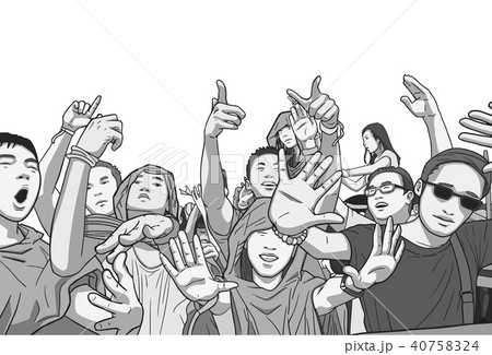 Young people at Singapore music festival 40758324