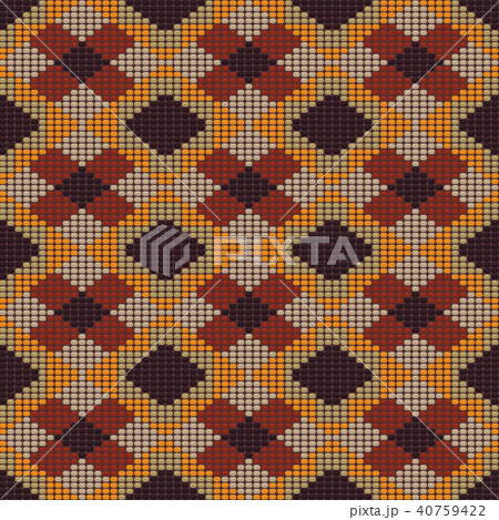 Mexican bead motif. Abstract seamless pattern. Mexican bead motif. Abstract seamless pattern. 40759422
