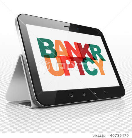 Law concept: Tablet Computer with Bankruptcy on display Law concept: Tablet Computer with Bankruptcy on display 40759479