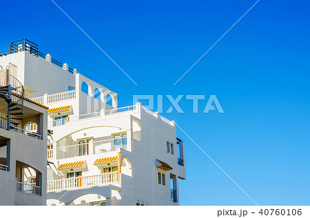 Stylish balcony with a metal railing Stylish balcony with a metal railing 40760106