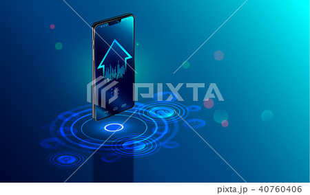 Smartphone, smart home, iot icons. Smartphone, smart home, iot icons. 40760406
