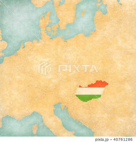 Map of Central Europe - Hungary Map of Central Europe - Hungary 40761286