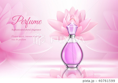 Perfume Product Rose Compositionのイラスト素材