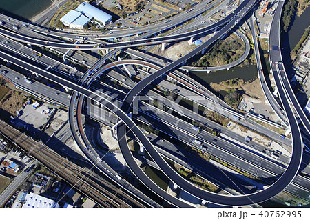 首都高速道路／ジャンクション空撮 40762995