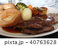 食事　イギリスのロースとビーフ 40763628