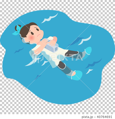 水面に浮かぶ女性 水面に浮かぶ女性 40764691