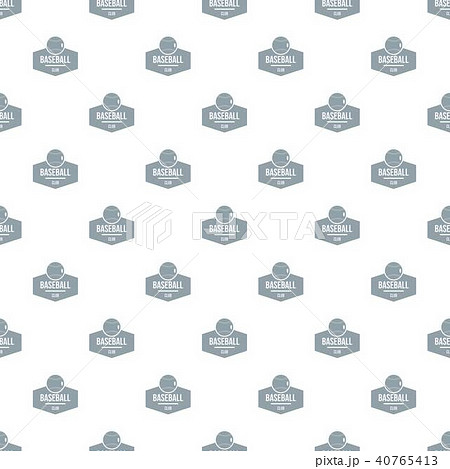 Baseball pattern vector seamless 40765413