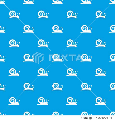 Snail pattern vector seamless blue Snail pattern vector seamless blue 40765414