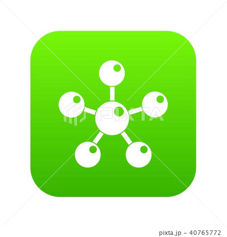 Chemical and physical molecules icon digital green Chemical and physical molecules icon digital green 40765772