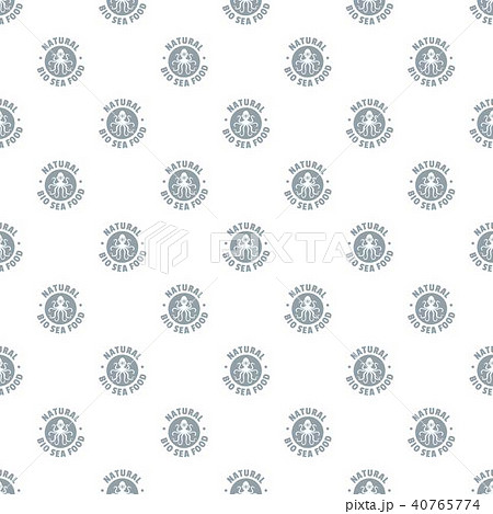 Sea food pattern vector seamless 40765774
