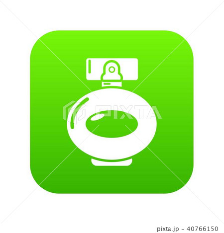 Perfume bottle spray icon green vector Perfume bottle spray icon green vector 40766150