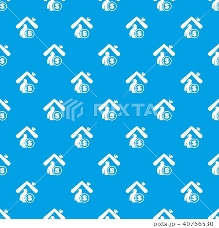 Insurance home pattern vector seamless blue Insurance home pattern vector seamless blue 40766530