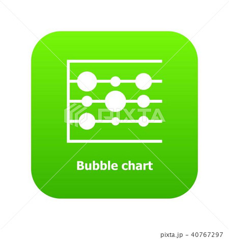 Bubble chart icon green vectorのイラスト素材 [40767297] - PIXTA