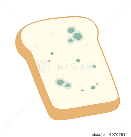 カビが生えた食パンのイラスト素材 40767654 Pixta