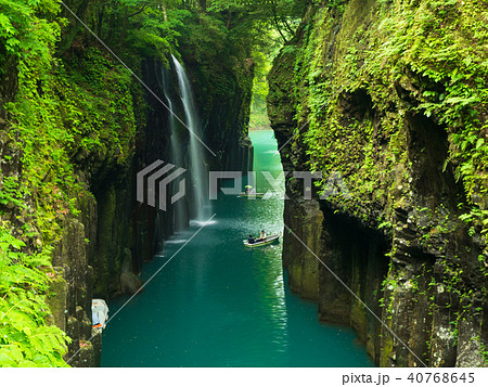 新緑の高千穂峡 40768645
