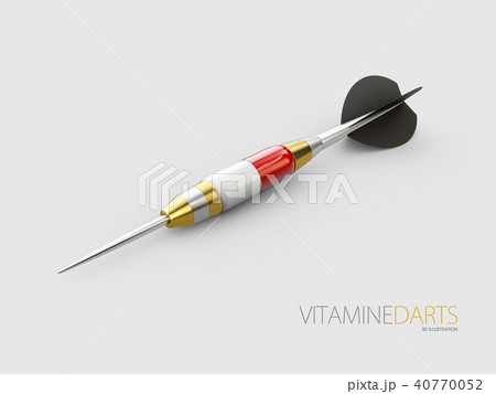 Close up dart arrow with red pill 40770052