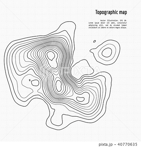 vector topography map 40770635