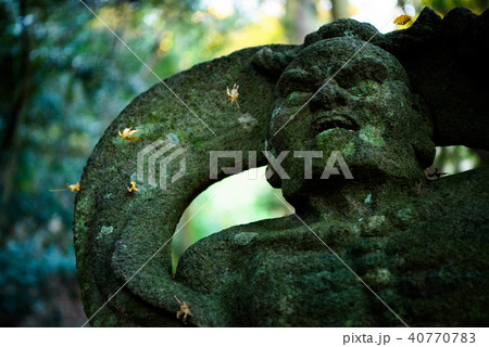 仁王像　文殊仙寺　紅葉 40770783