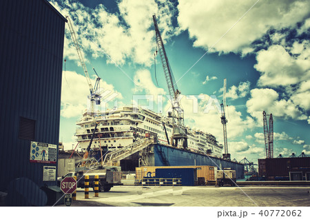 Ship in dry dock, Bahamas Ship in dry dock, Bahamas 40772062