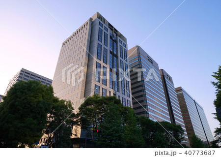 日本の東京都市景観　霞が関の官庁街などを望む　 40773687