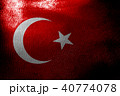 Turkey national flag 3D illustration symbol 40774078