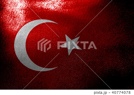Turkey national flag 3D illustration symbol 40774078
