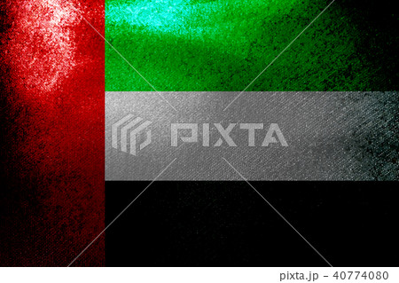 United Arab Emirates flag 3D illustration symbol 40774080