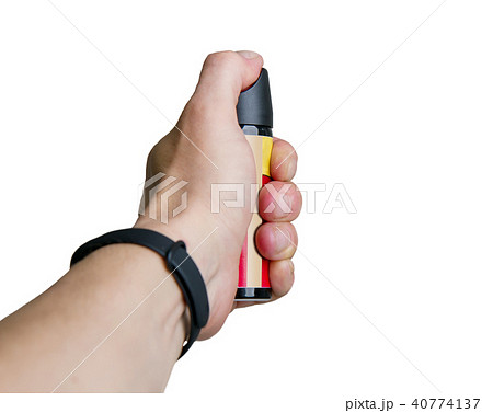 hand hold gas hand hold gas 40774137