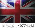 United Kingdom flag 3D illustration symbol.  40774148