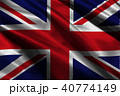 United Kingdom flag 3D illustration symbol.  40774149