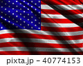 USA national flag 3D illustration symbol.  40774153