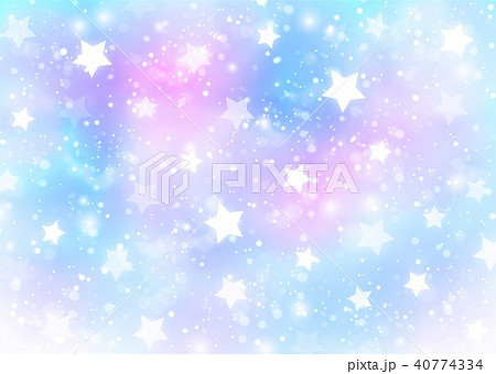 パステル背景と星のイラスト素材 [40774334] - PIXTA