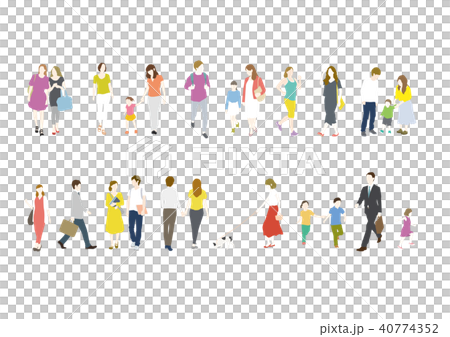 人物　全身　バリエーション 40774352