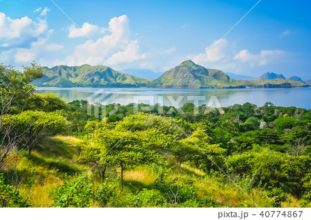 mountain coastal landscape of Komodo 40774867