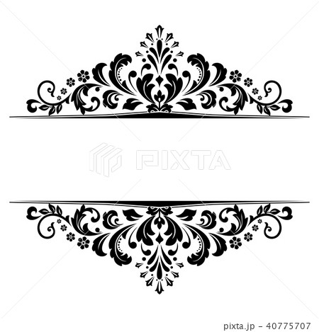 Vintage black frame background. Graphic vector  40775707