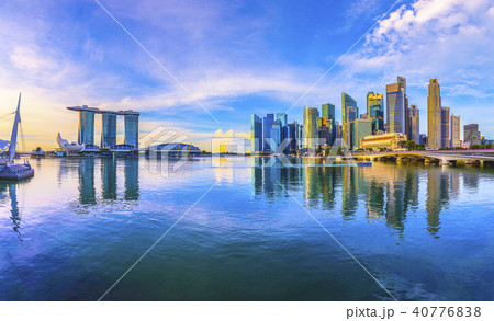 シンガポール マリーナベイの風景 40776838